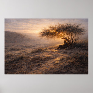 Refuge et Force Art du Paysage Affiche