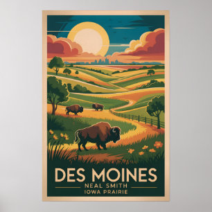 Refuge Neal Smith Affiche vintage de l'Iowa