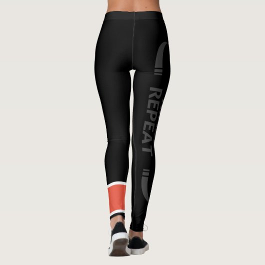 #RefugeeJitsu gerangschikt spats (Black Belt Instr Leggings (Achterkant)