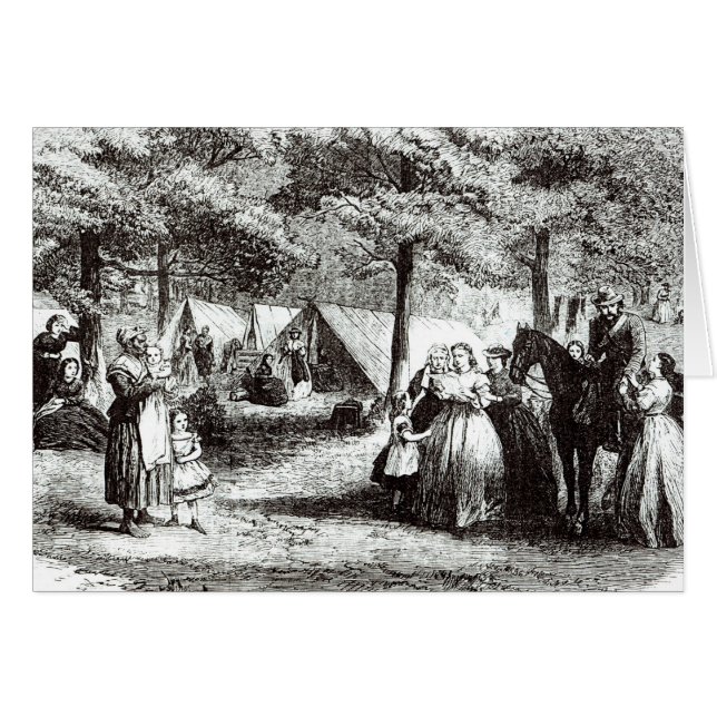 Réfugiés du sud campant dans les bois (Devant horizontal)