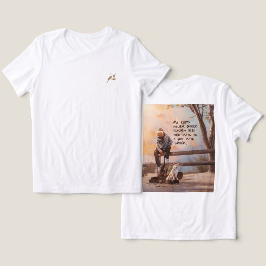 Refúgio (Modelo II) Tri-Blend Shirt (Ontwerp Voorkant & Achterkant)