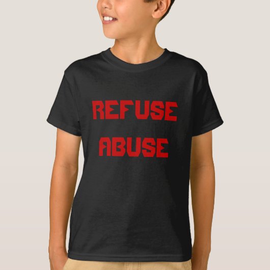 Refuser les t-shirts pour abus (Devant)
