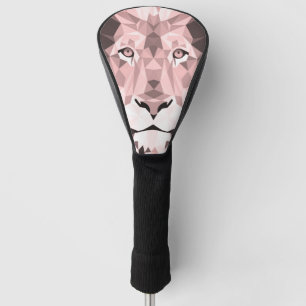 Regaal Roos Geometrische leeuwenkop Golfheadcover