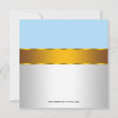 Regal Baby Blue Prince Baby Shower Invitations (Dos)