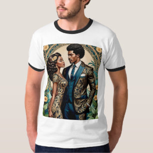 Regal Black Couple  Mode Tshirt