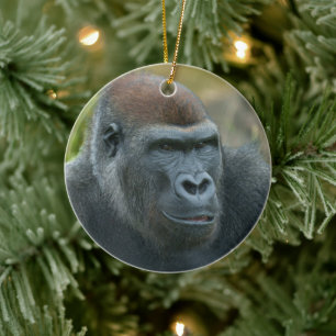 Regal Blackback Gorilla Keramisch Ornament