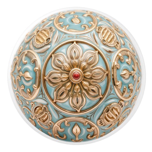 Regal Blossom Keramische Knob Pull Keramische Knop (Voorkant)