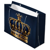 Regal Blue Crown-serie Groot Cadeauzakje (Voorkant Gekanteld)