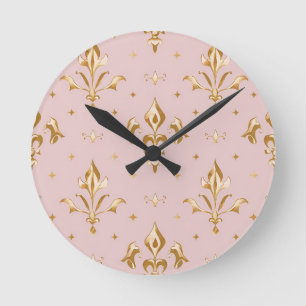 Regal Blush Wall Clock Ronde Klok