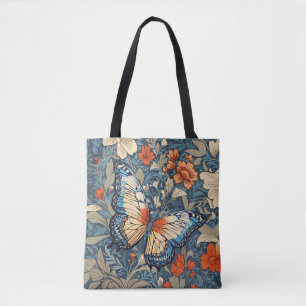 Regal Butterfly temidden van William Morris Floral Draagtas