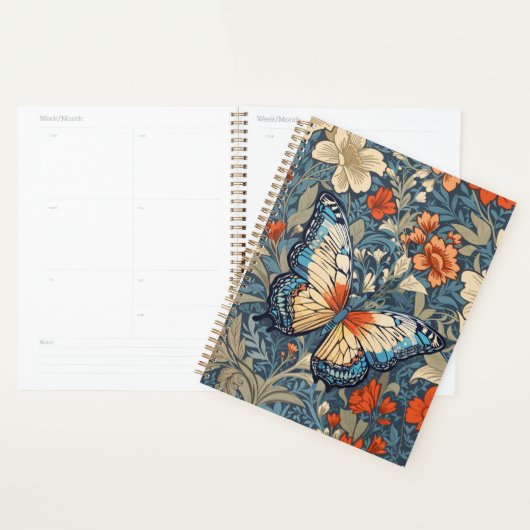 Regal Butterfly temidden van William Morris Floral Planner (Display)