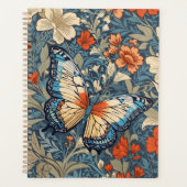Regal Butterfly temidden van William Morris Floral Planner (Voorkant)