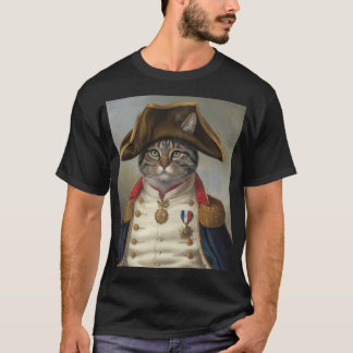 Regal Cat in militair uniform T-shirt