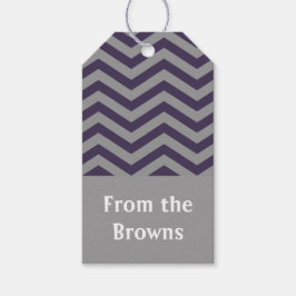 Regal Chevron Gift Labels Cadeaulabel