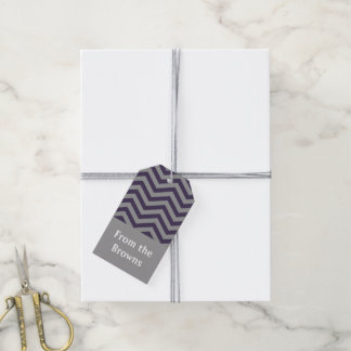 Regal Chevron Gift Labels Cadeaulabel