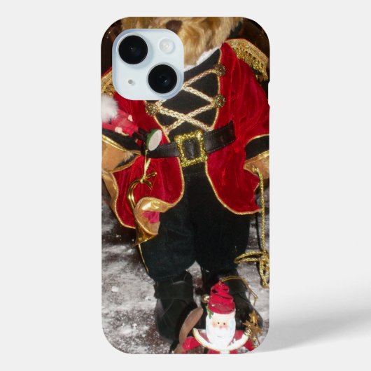 Regal Christmas Teddy Bear Holiday Art Print Case-Mate iPhone Case (Achterkant)