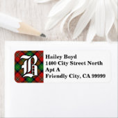 Regal Clan Boyd Tartan Monogram Etiket (Insitu)