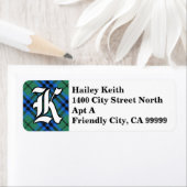 Regal Clan Keith Tartan Monogram Etiket (Insitu)