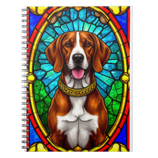 Regal Dog Portrait met overdadig gouden Lijst Notitieboek