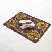 Regal Ebbel bewaart het Lijst Datum foto Folie Uitnodiging (Gedraaid)