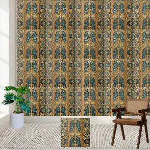 Regal Egyptian Pharaoh Tegel Art Tegeltje