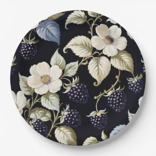 Regal Elegance Blackberry & Blooms Papieren Bordje