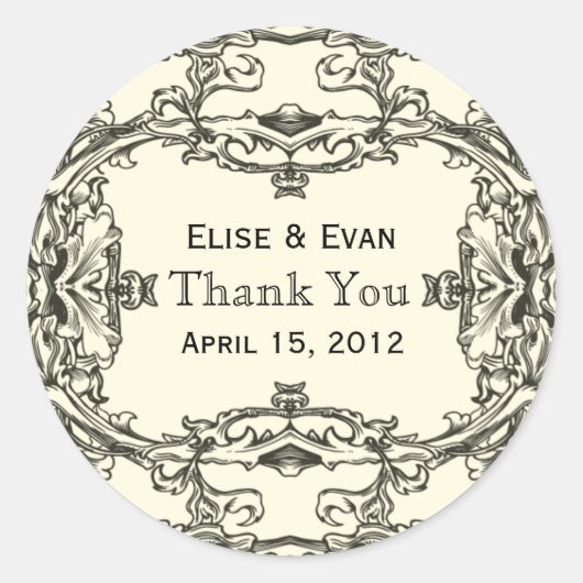 Regal Elegance Dank u Stickers (Voorkant)