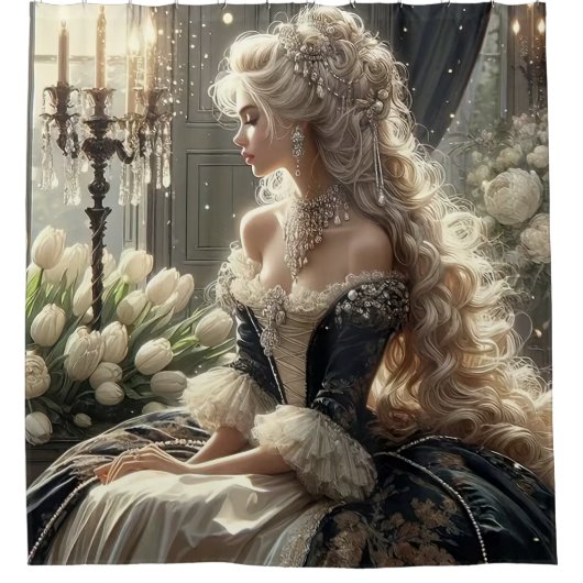 Regal Elegance Douchegordijn (Voorkant)