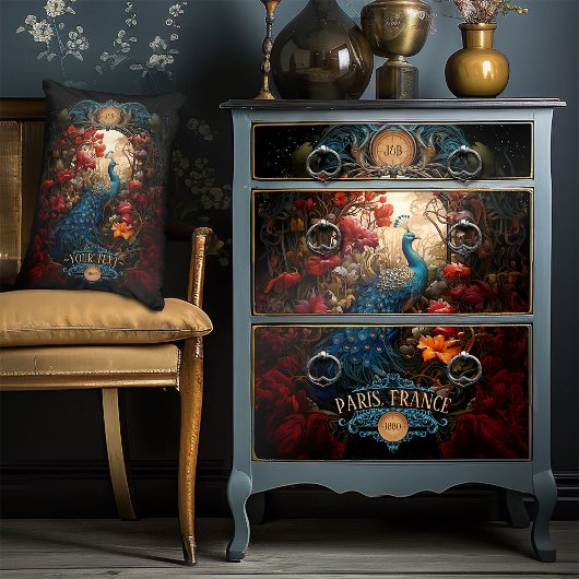 Regal Elegant  Victoriaans Boho Peacock Tissuepapier