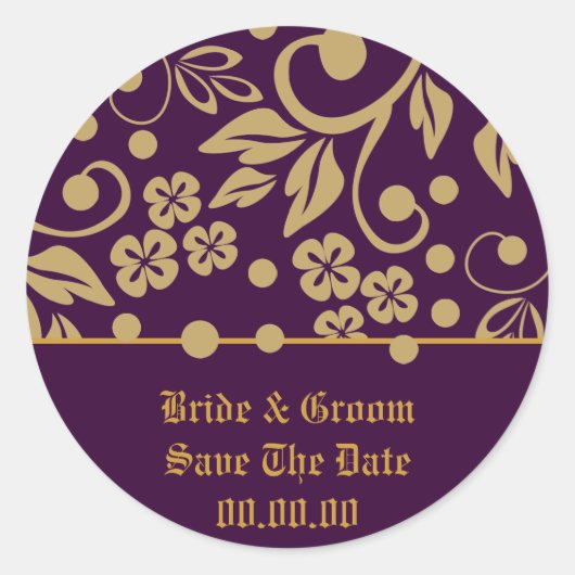 Regal Enregistrer La Date Mariage Stickers (Devant)