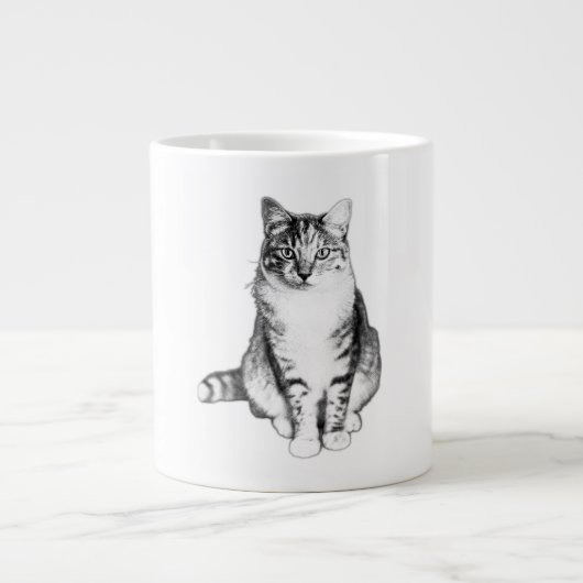 Regal face avant Tabby Cat Ink Mug (Devant)