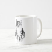 Regal face avant Tabby Cat Ink Mug (Devant droit)
