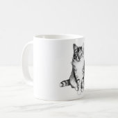 Regal face avant Tabby Cat Ink Mug (Devant gauche)
