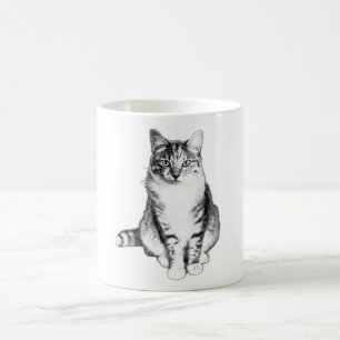 Regal face avant Tabby Cat Ink Mug