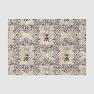 Regal Filigree Queen Bee op  krant Tissuepapier