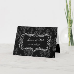 régal fleurir noir et gris damassé merci