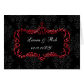 regal fleurit noir et rouge damask merci (Devant horizontal)