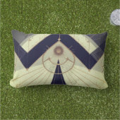 Regal Geometry Gooi Buiten Lumbar Kussen (Gras)