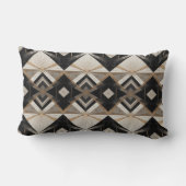 Regal Geometry Gooi Katoen Lumbar Kussen (Achterkant)