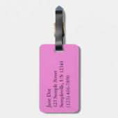 Regal Geranium Flowers Elegant Maroon Floral Lugga Bagagelabel (Achterkant verticaal)