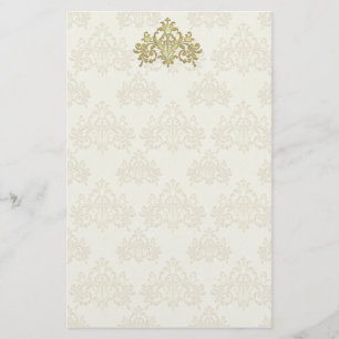 Regal Gold Damask Briefpapier