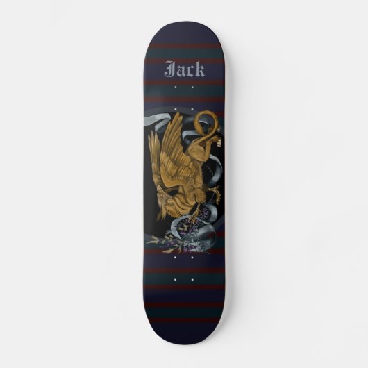 Regal Gold Griffin Skateboard (Voorkant)