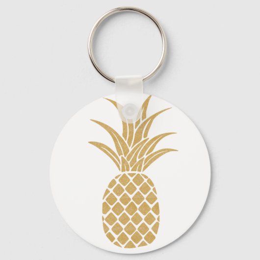 Regal Gold Pineapple Button Sleutelhanger (Voorkant)