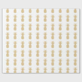 Regal Gold Pineapple Cadeaupapier (Vlak)