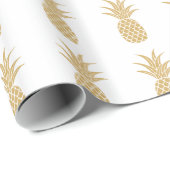 Regal Gold Pineapple Cadeaupapier (Rol Hoek)