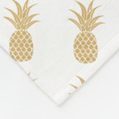 Regal Gold Pineapple Fleece Blanket (Hoek)