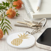 Regal Gold Pineapple Sleutelhanger (Voorkant Rechts)