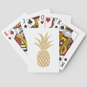 Regal Gold Pineapple Spelen Kaart Wedding Favoriet