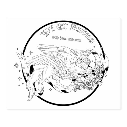 Regal Griffin Rubber Stamp Rubberstempel (Afrduk)