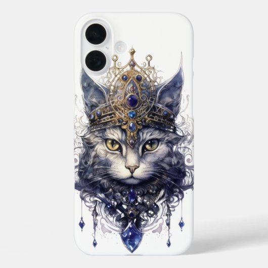 REGAL HALLOWEEN WITCHY CAT FACE Case-Mate iPhone CASE (Achterkant)